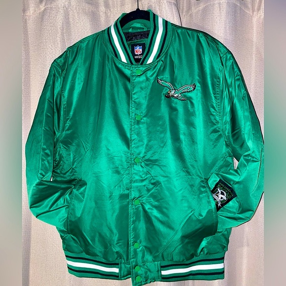 NFL Jackets & Coats Philadelphia Eagles Nfl Kelly Green Retro